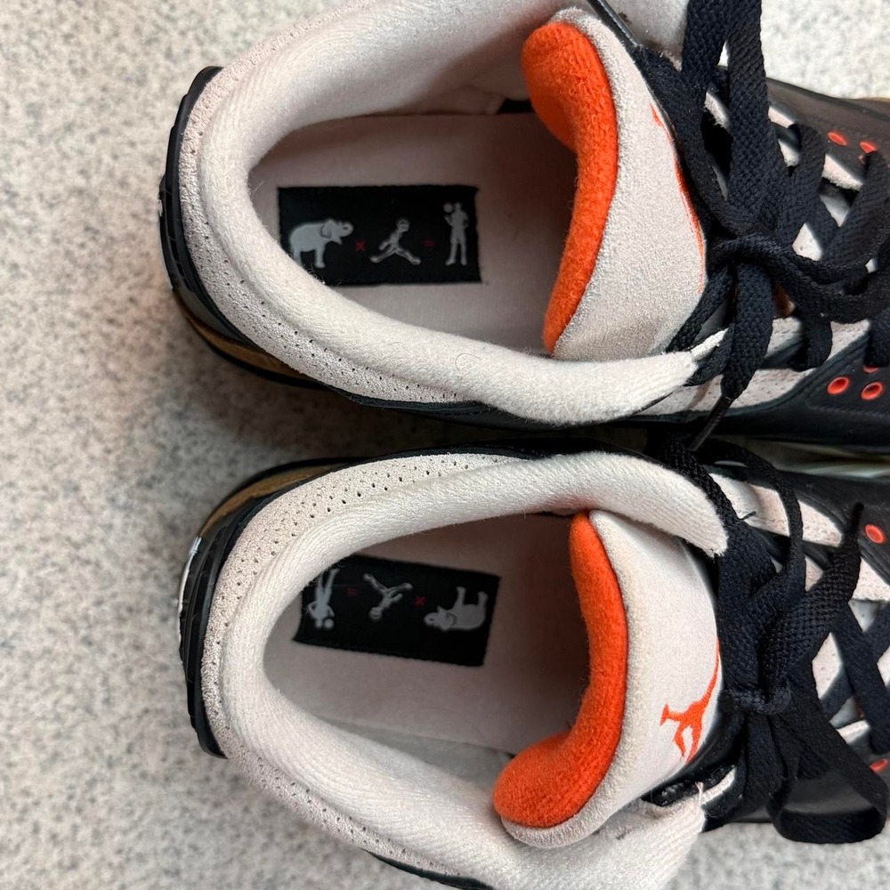 Air Jordan 3 Retro Desert Elephant Black Orange 10.5 - Picture 8 of 8